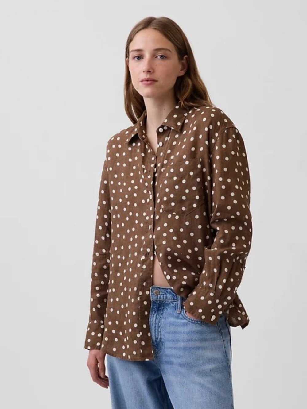 GAP 100% Linen Oversized Shirt, PS, NWT